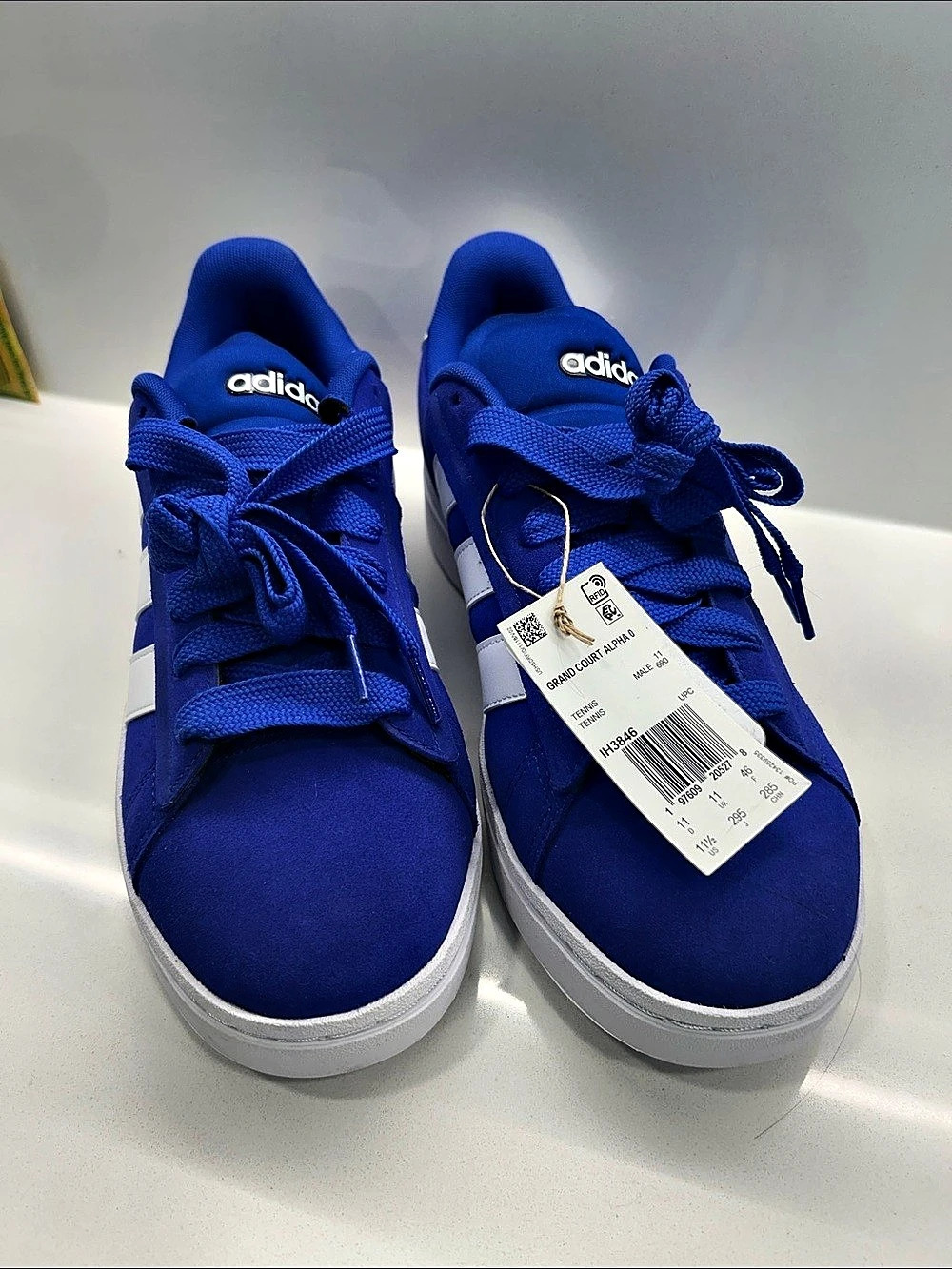 Men’s adidas Grand Court Alpha 00s Sneakers Blue & White US 11.5 NWT